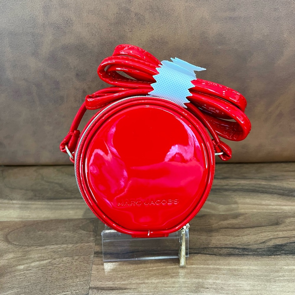 MARC JACOBS Mini 4" Red Patent Leather Crossbody❤️‍🔥‼️